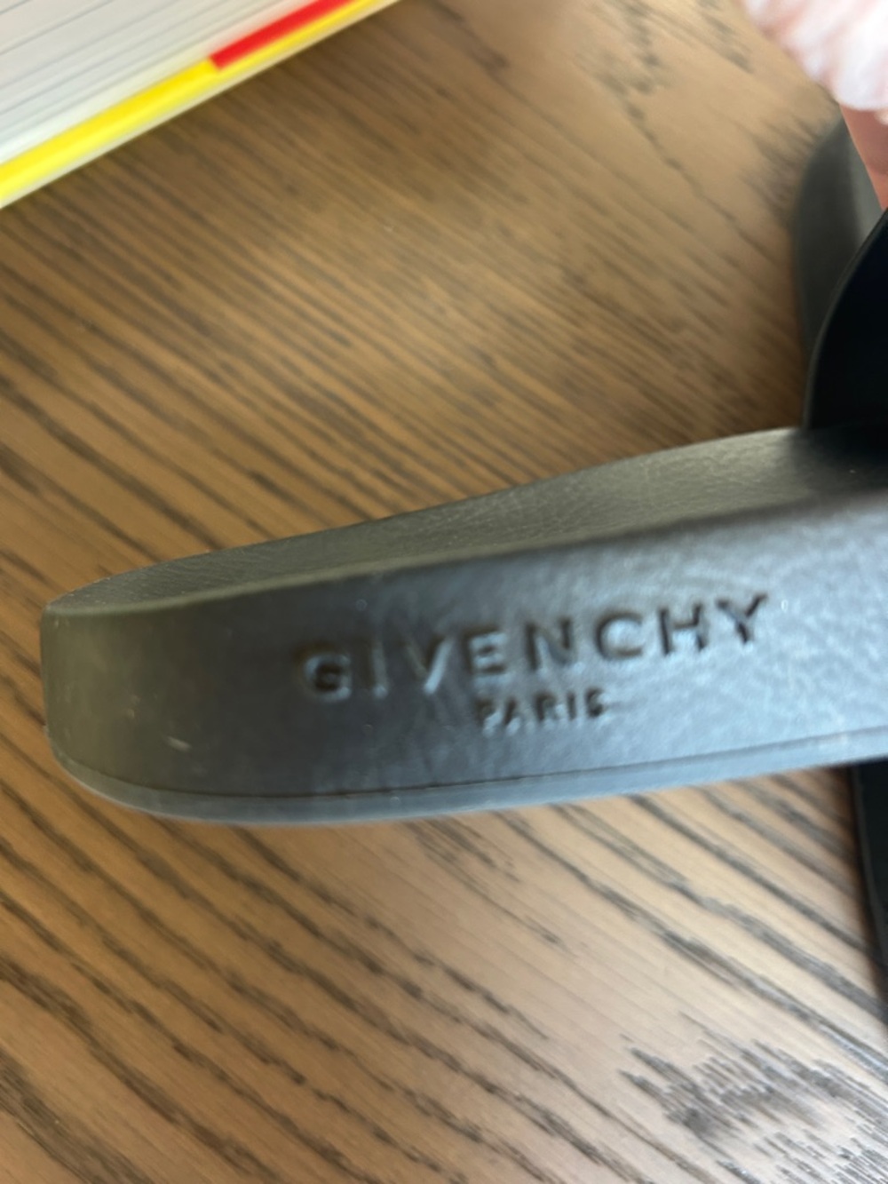 Givenchy Black Slide Sandals with White Logo - Picture 5 of 5